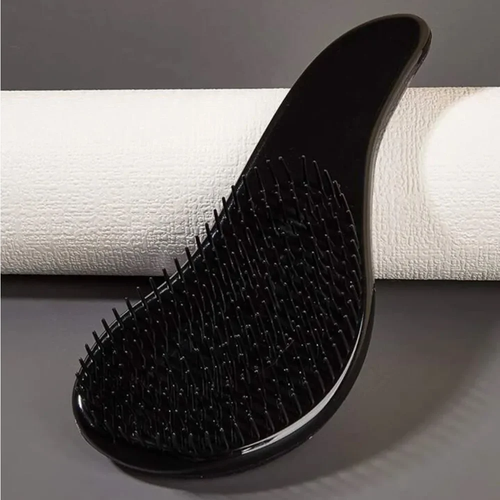 Glitter Handle Tangle Comb Shower HairBrush Detangler Salon Styling Tamer Tool